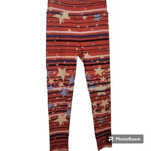 LuLaRoe Red, White & Blue Stars Leggings